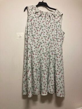 GABBY SKYE/Mint Green Floral Sleeveless Dress (NWT)